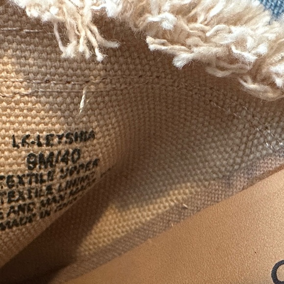 Lucky Brand LK-LPYSHA Woven Fringe Mule Sandals Block Heel Slide 9.5 Boho Rustic - Picture 5 of 5